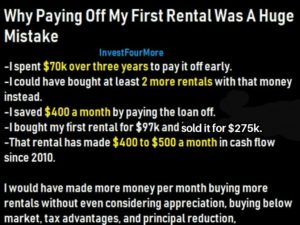 pay off mortgage mistake