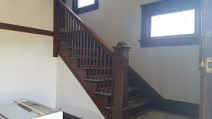 house flip after the remodel stairs