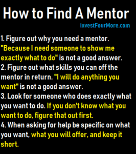 How to find a mentor