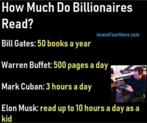 billionaires and reading