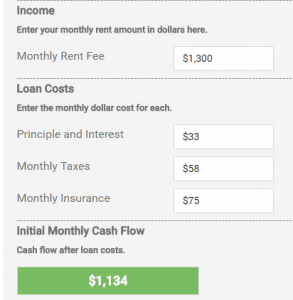 rental property cash flow calculator