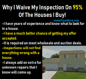 waive home inspection